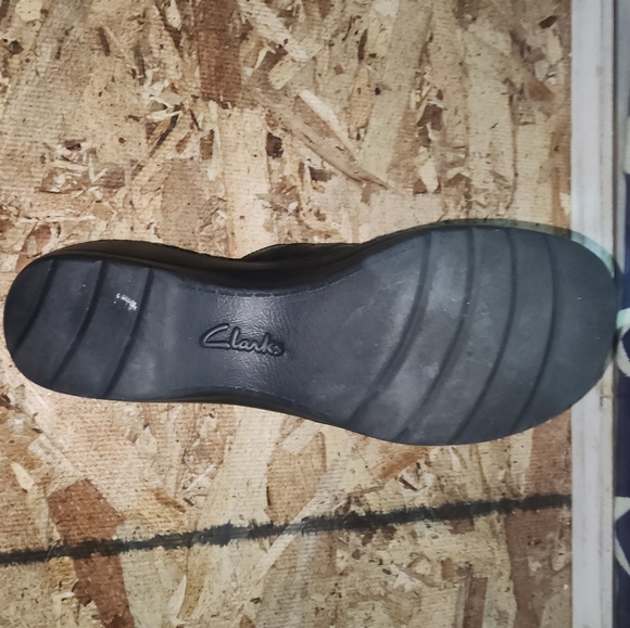 CLARKS COLLECTION Women's Clogs SOFT CUSHION Leather Mule Slip On (BLACK) - 9.5 - Picture 8 of 8